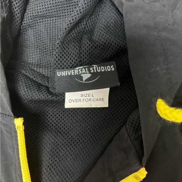 Universal Studios Nylon Windbreaker Adult Large Colorblock Full Zip Jacket Retro - Picture 6 of 13